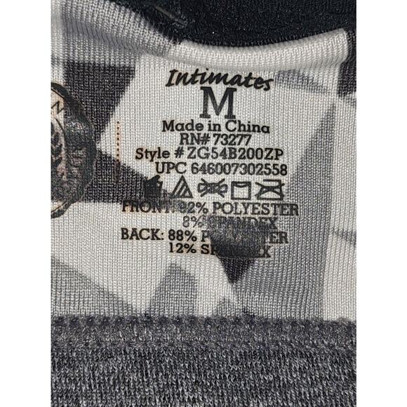 American Heritage Sports Bra Size Medium Gray and Black NWT - Picture 4 of 7